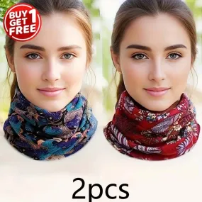 2-Pack Bohemian Print Neck Gaiter Set