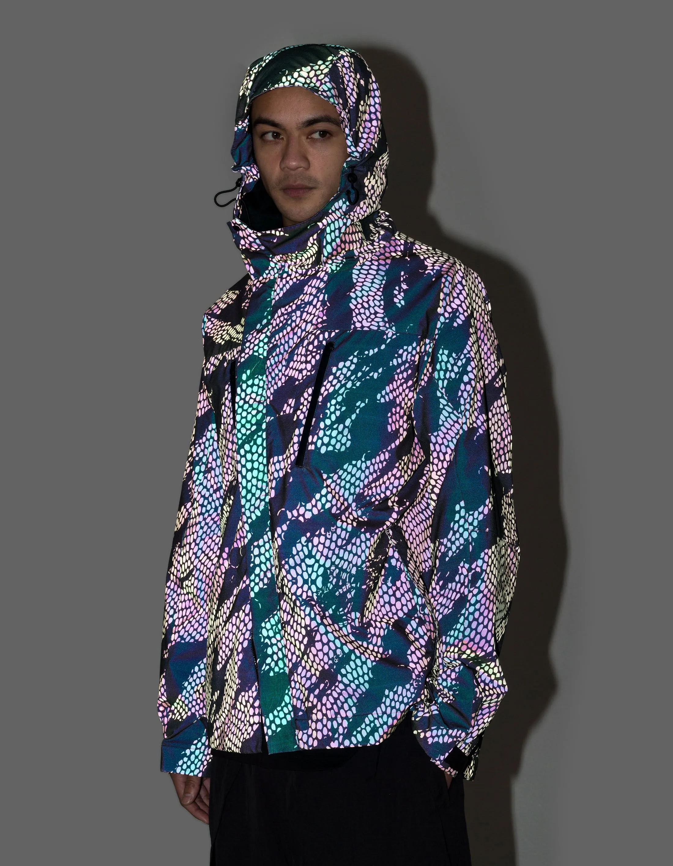 5035 Reflective Camo Asym Parka Subdued Night