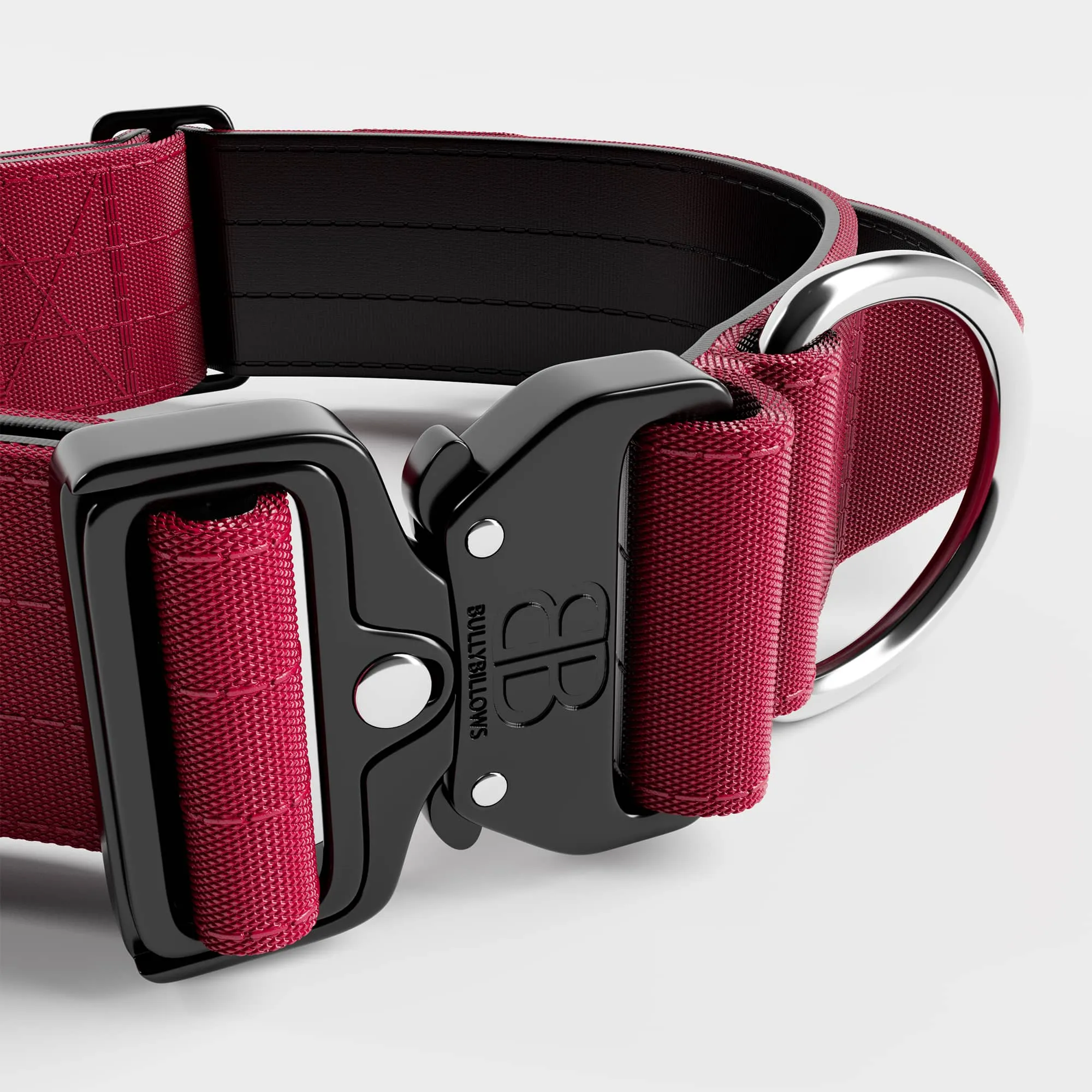 5cm Combat® Collar | With Handle & Secure Clip - Burgundy