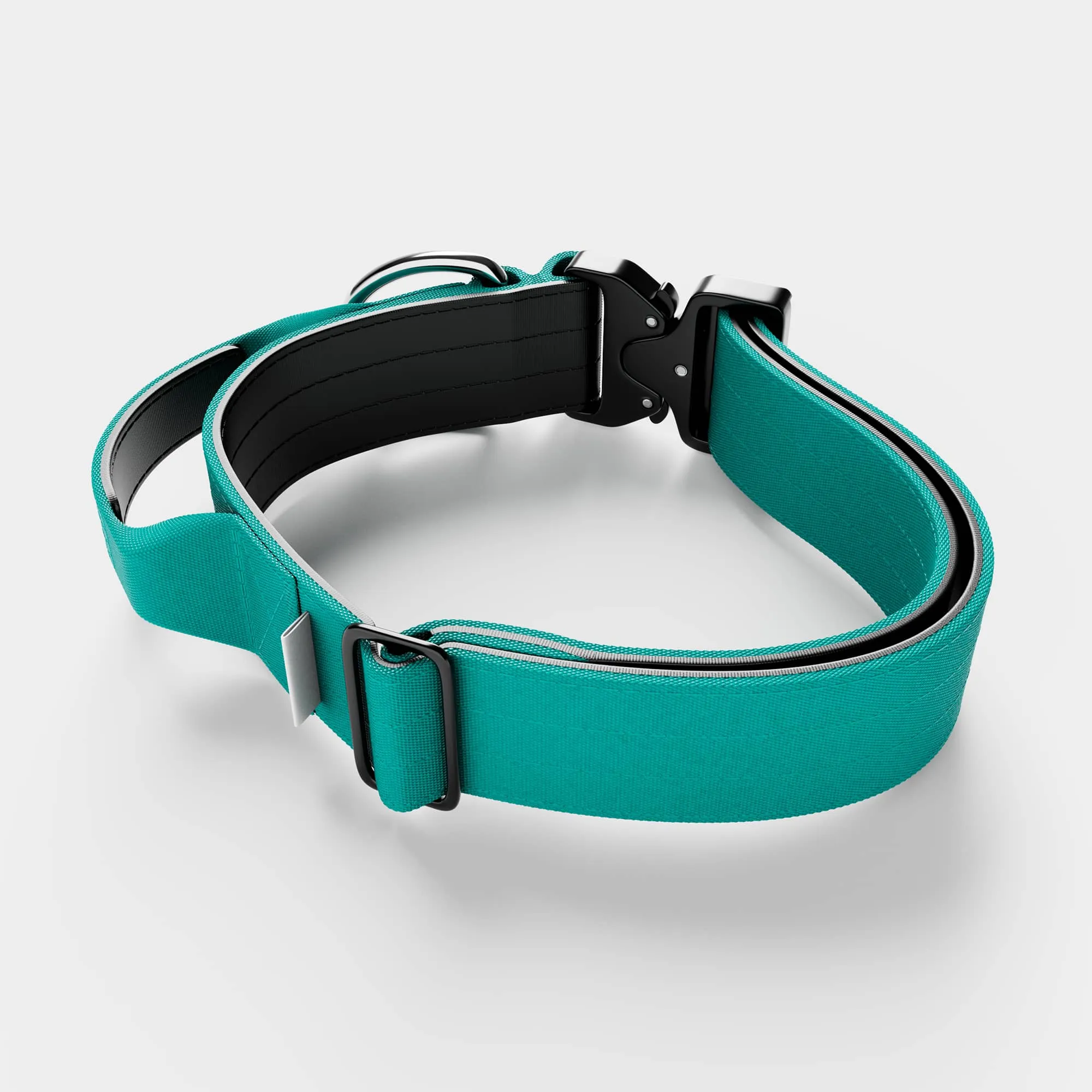 5cm Combat® Collar | With Handle & Secure Clip - Turquoise