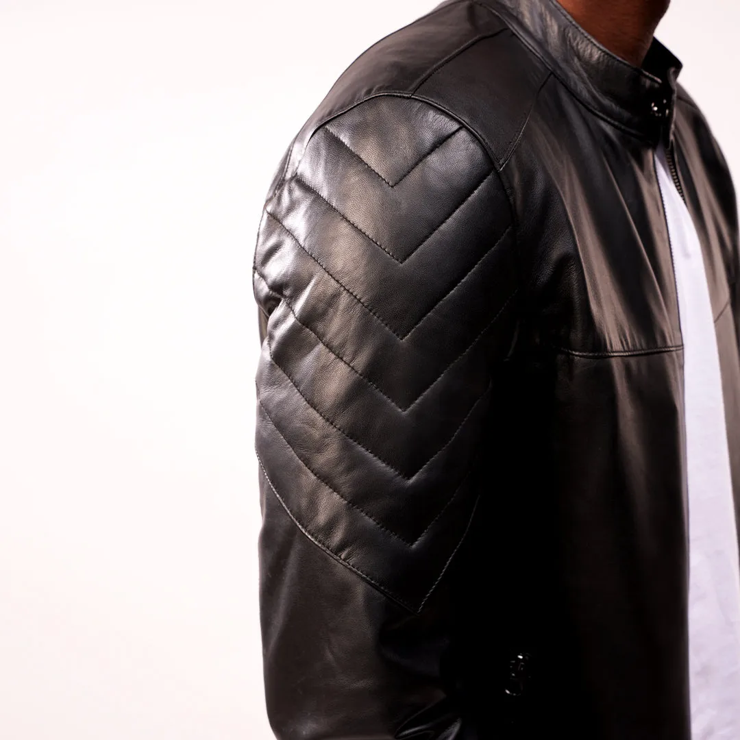 90 Feet Benevolent Lightweight Premium Leather Zipper Jacket