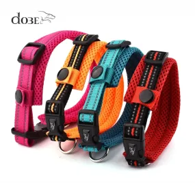 Adjustable Nylon Dog Collars  and Padded with Comfortable Adjustable Mesh Padded Reflective Pet Dog Collar XS-XL Breakaway