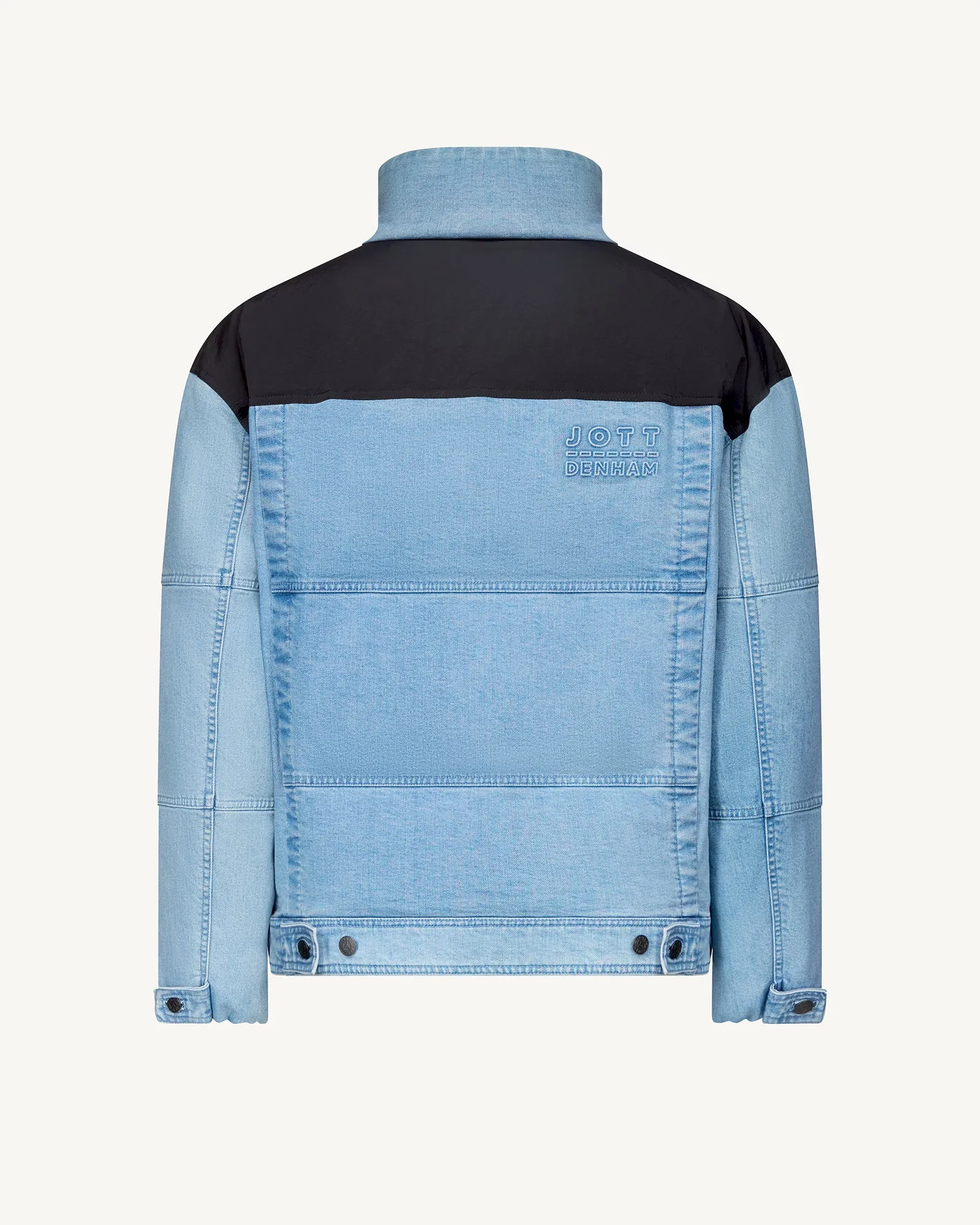 Aero MNW JOTT x DENHAM cropped puffer-style denim down jacket