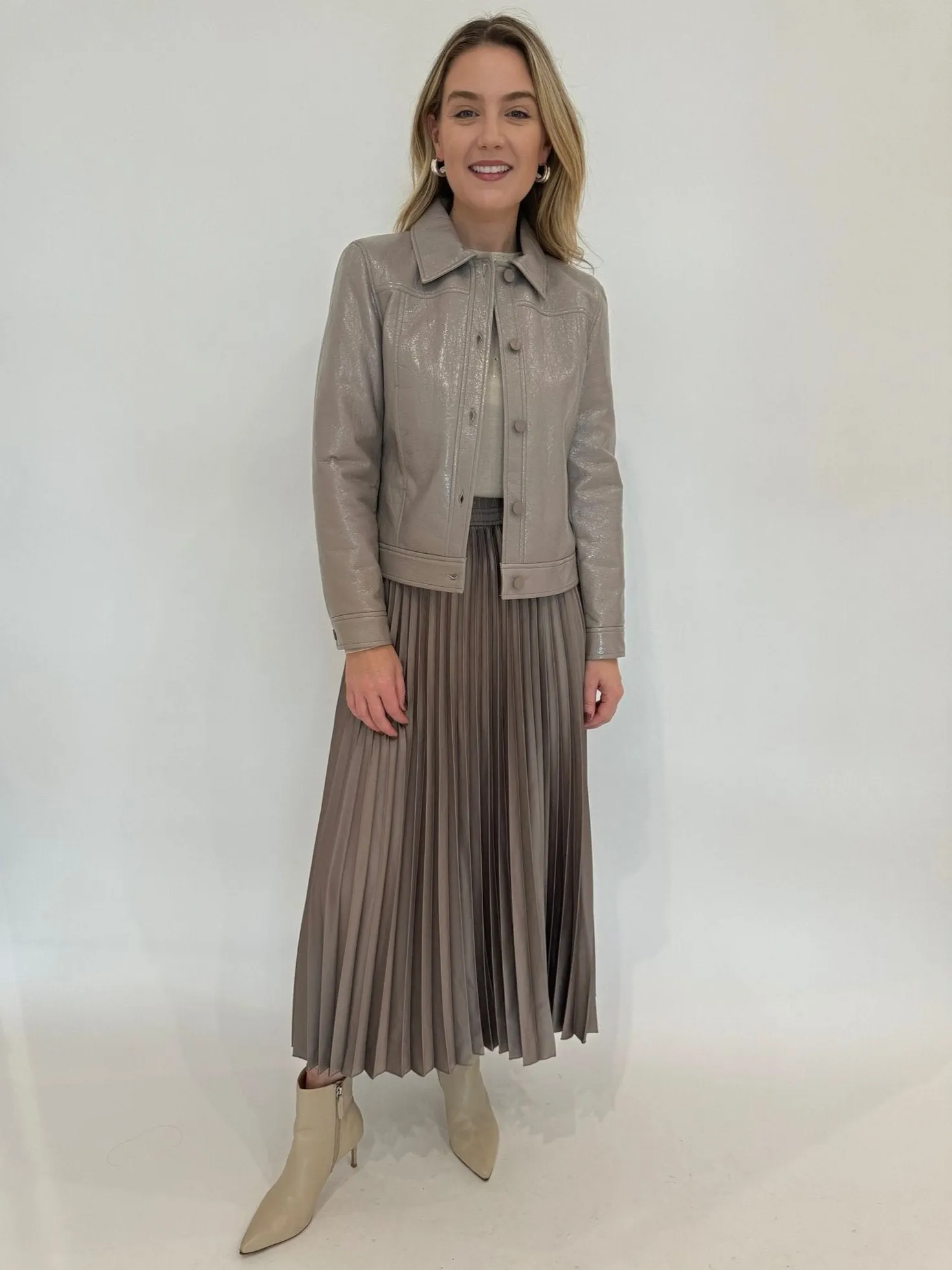 Agente Pleated Skirt - Turtledove