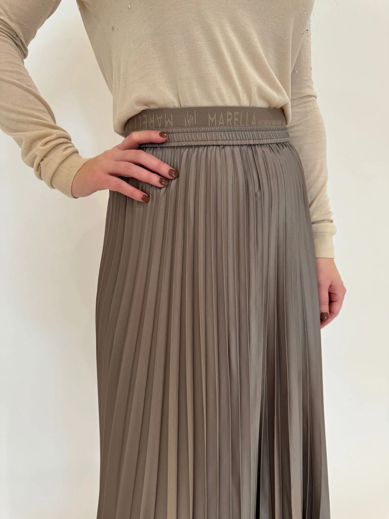 Agente Pleated Skirt - Turtledove