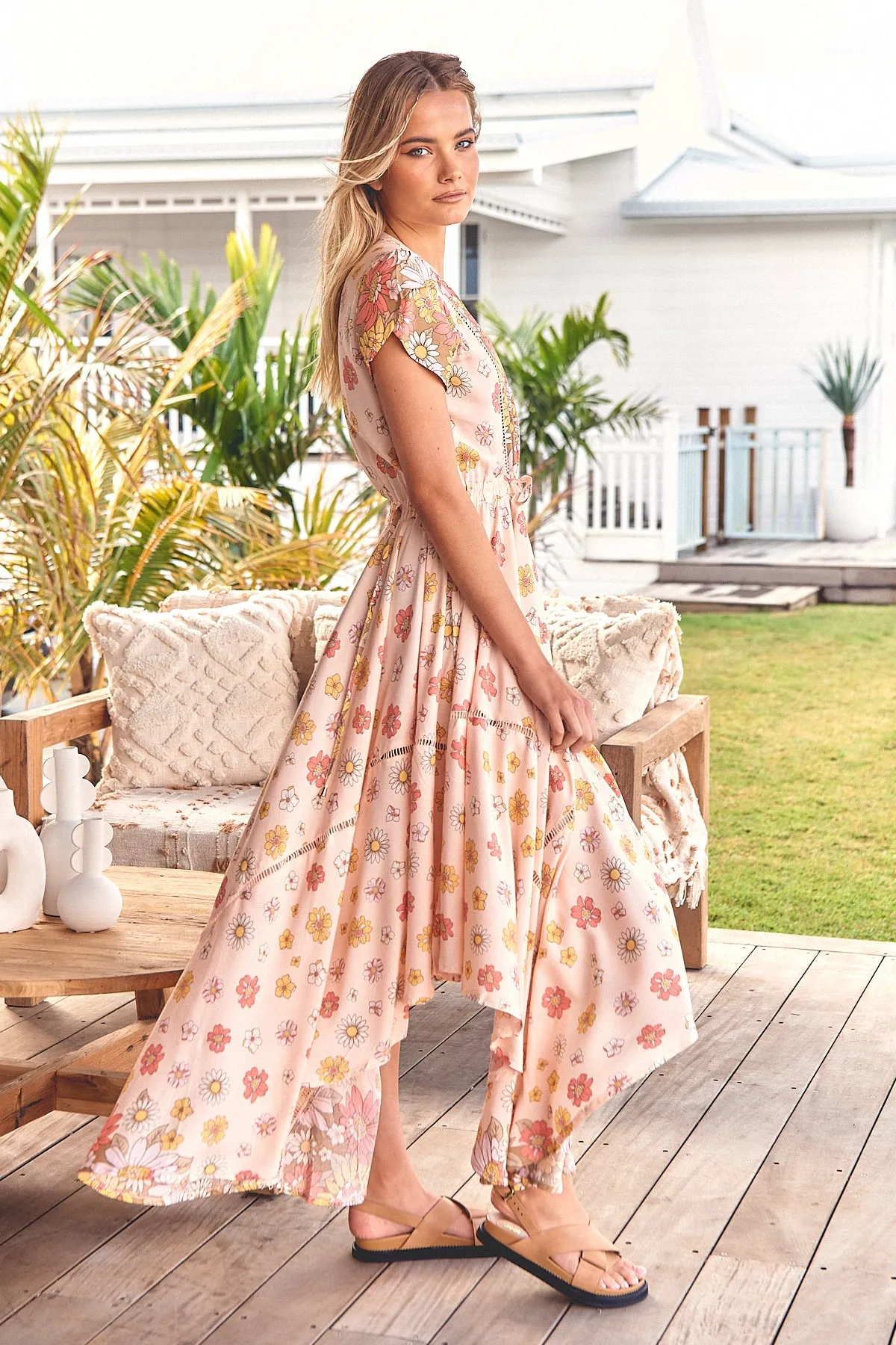 Alba Maxi Dress - Pink Floral