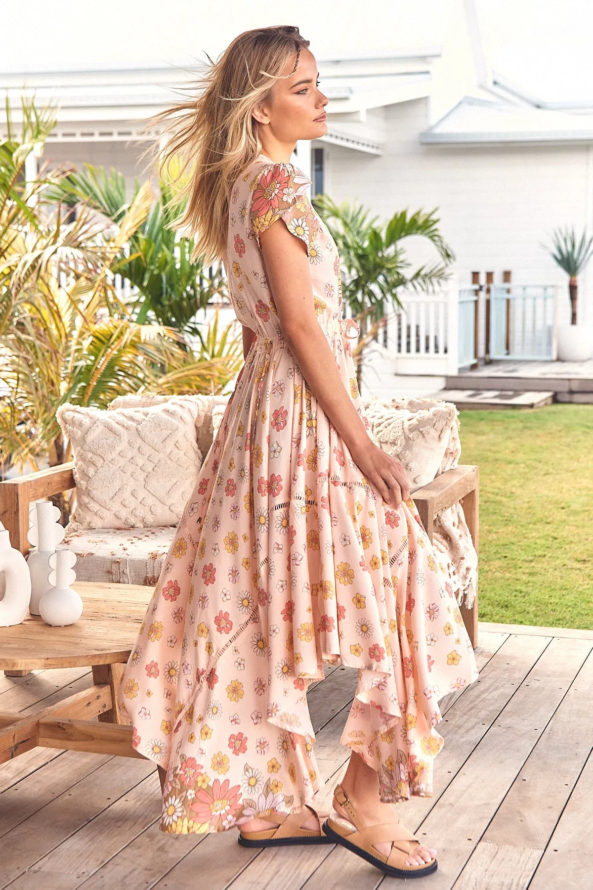 Alba Maxi Dress - Pink Floral