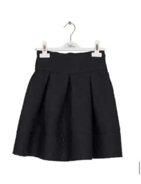 Alitsa Black Quilted Skirt