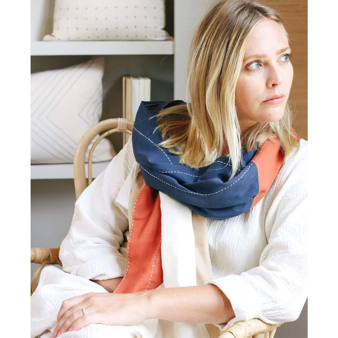 Anchal Scarf: Colorblock