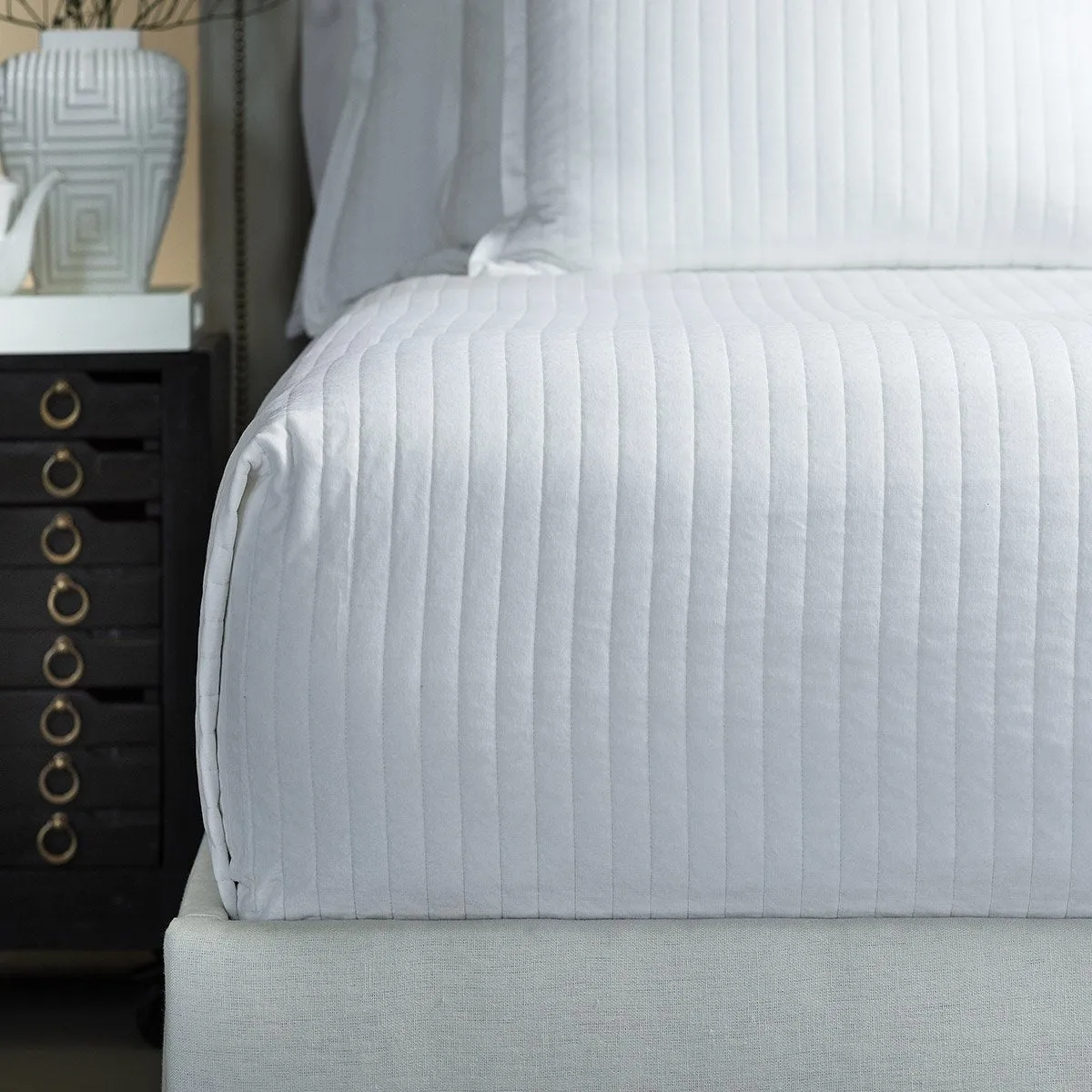 Aria White Velvet Bedding by Lili Alessandra