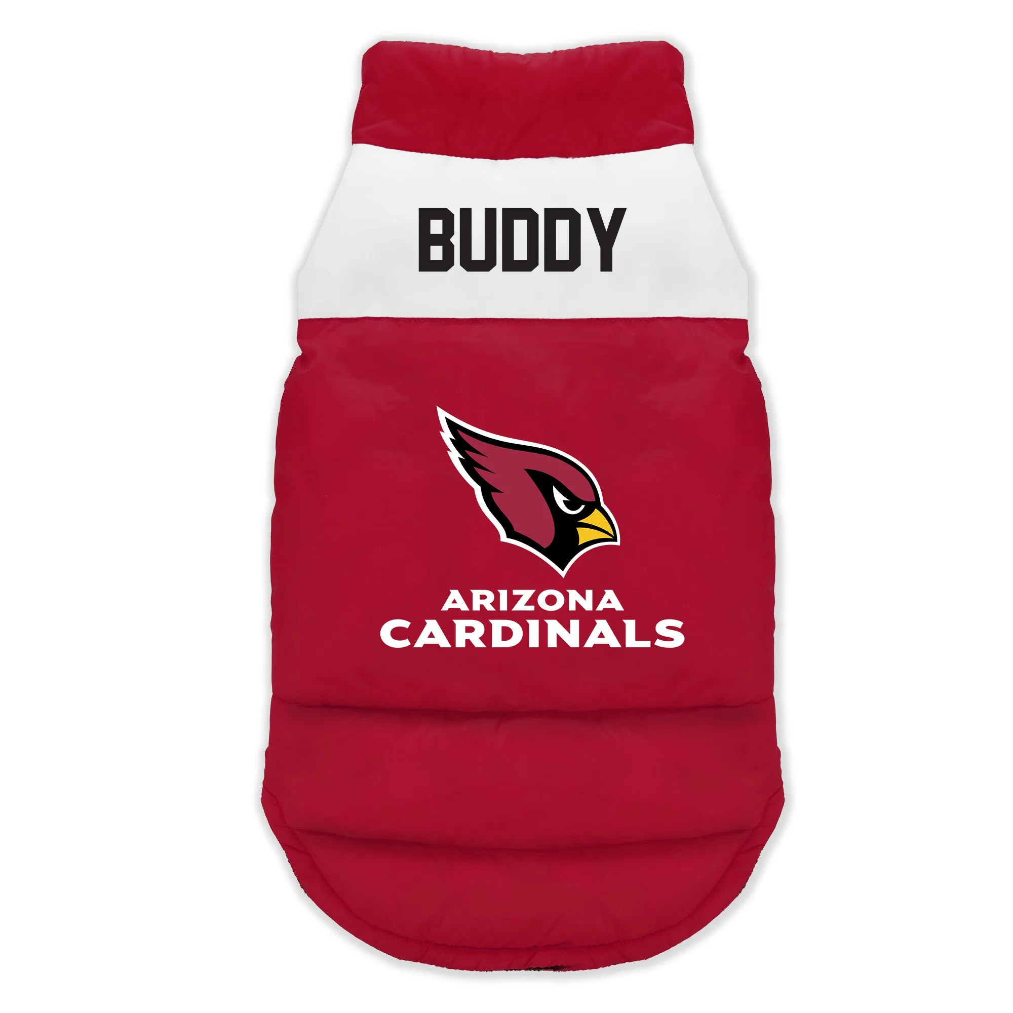 Arizona Cardinals Custom Pet Parka Puff Vest