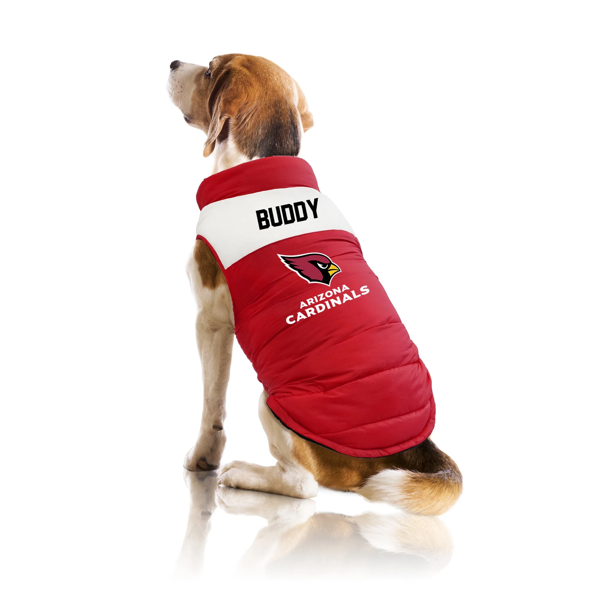 Arizona Cardinals Custom Pet Parka Puff Vest