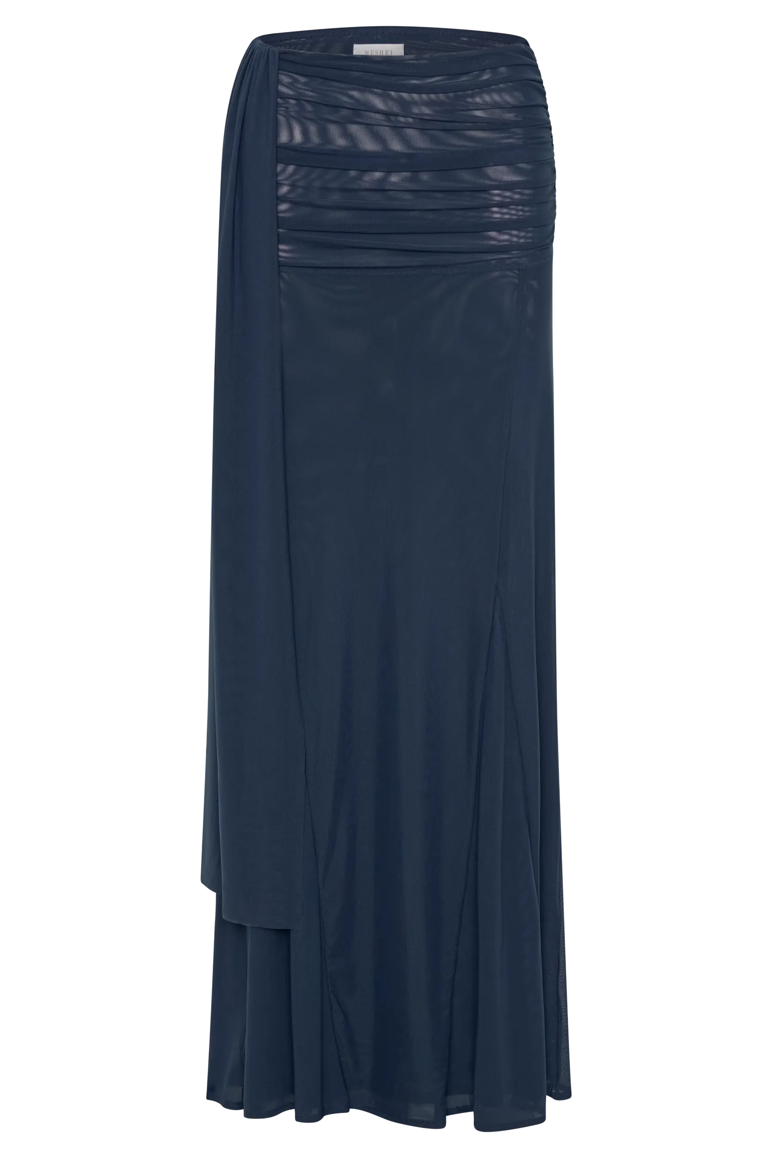 Arna Mesh Maxi Skirt - Midnight Blue