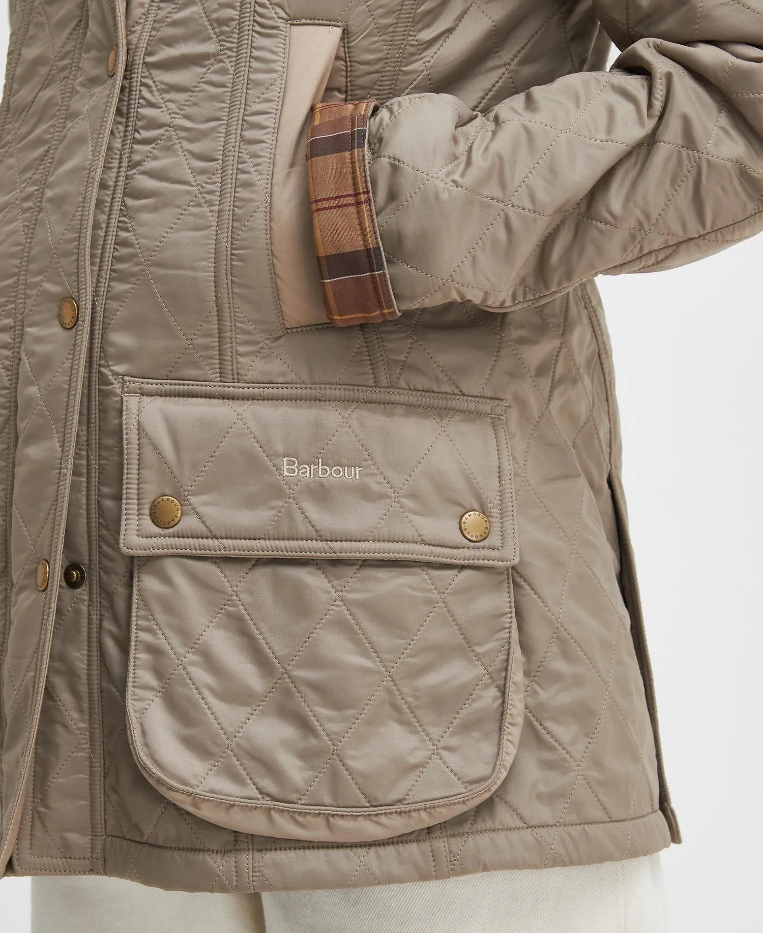 Barbour Beadnell Polarquilt Jacket - Sand Dune