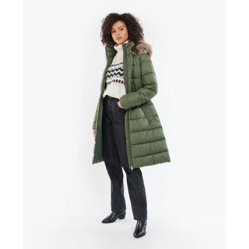 Barbour Francesca Ladies Quilted Jacket - Winterpine/Mono Tartan