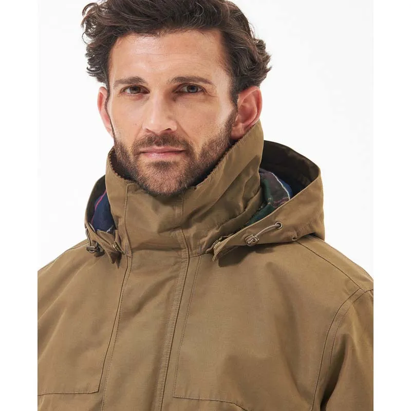 Barbour Lonnen Mens Waterproof Jacket - Clay