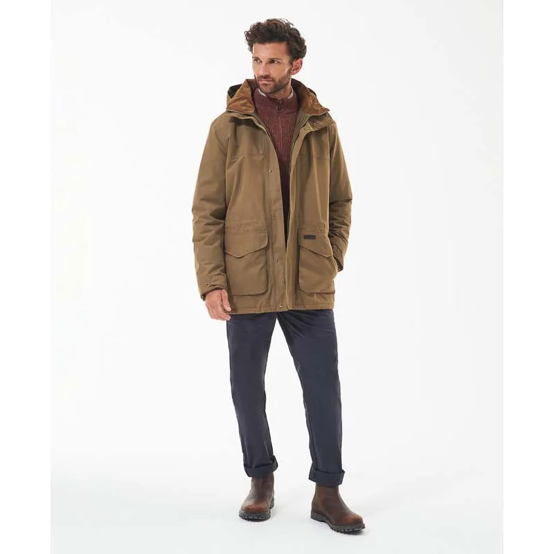 Barbour Lonnen Mens Waterproof Jacket - Clay