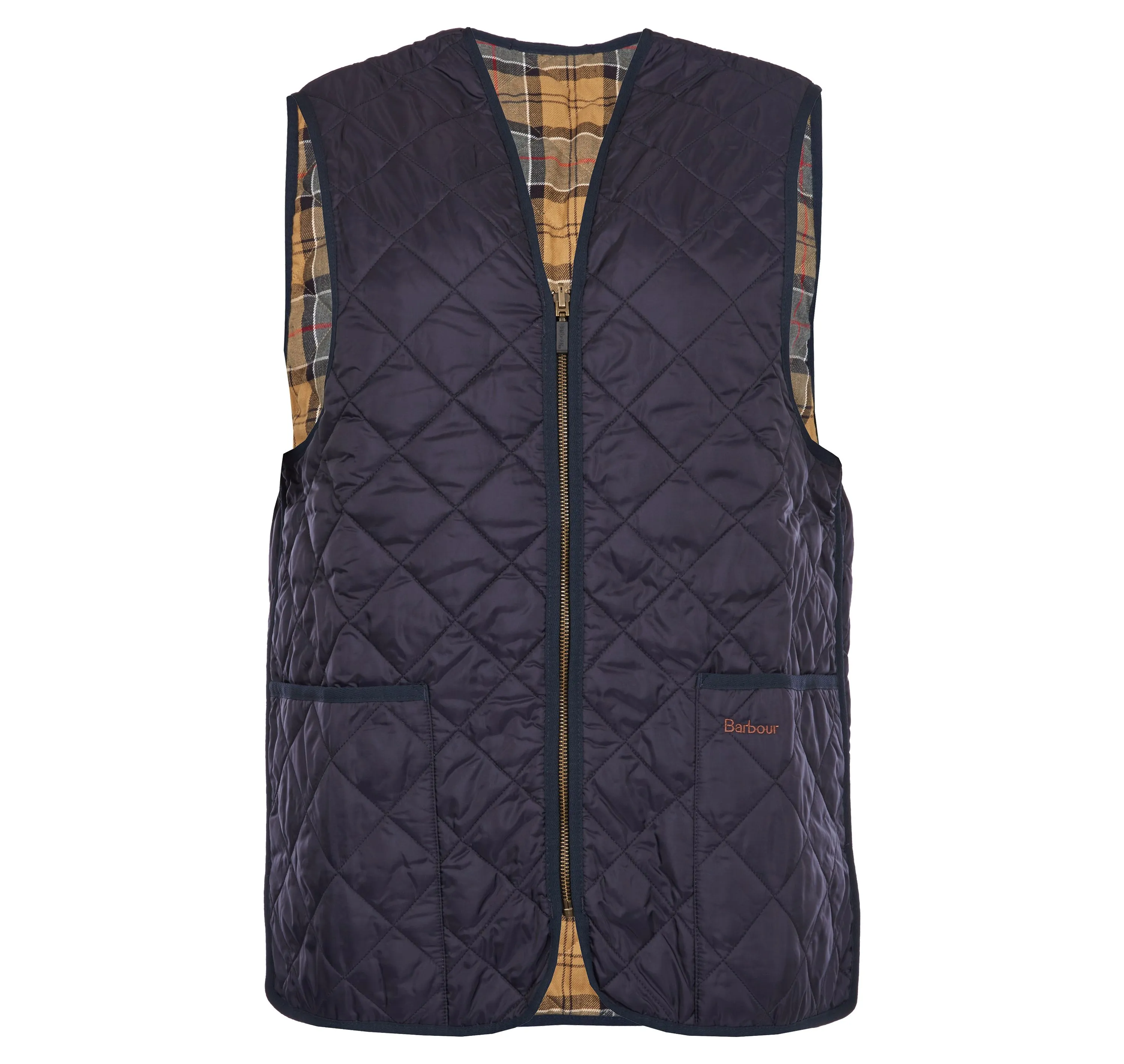 Barbour Navy Quilted Waistcoat/ZIP-IN Liner