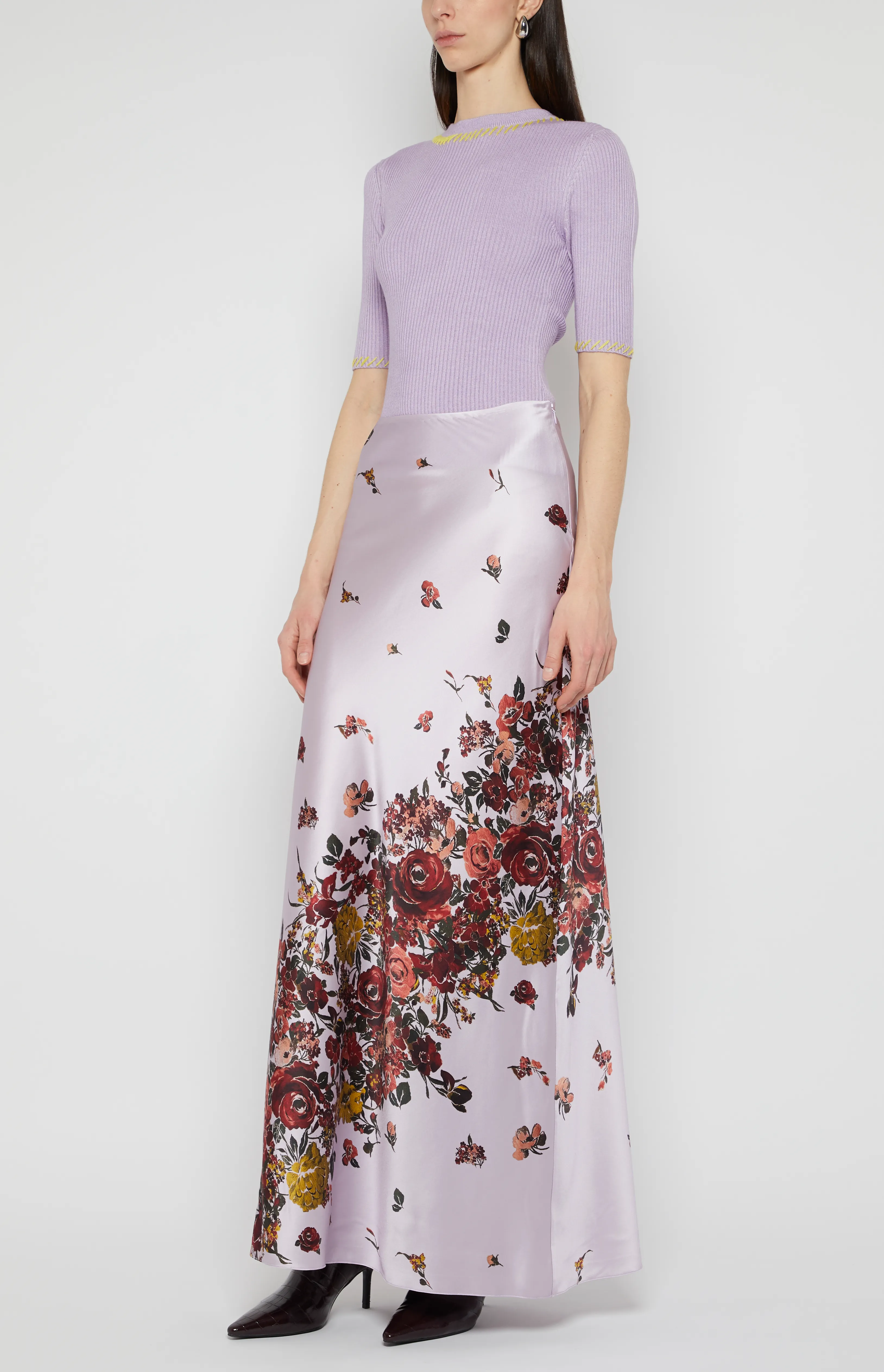 BIAS MAXI SLIM SKIRT 