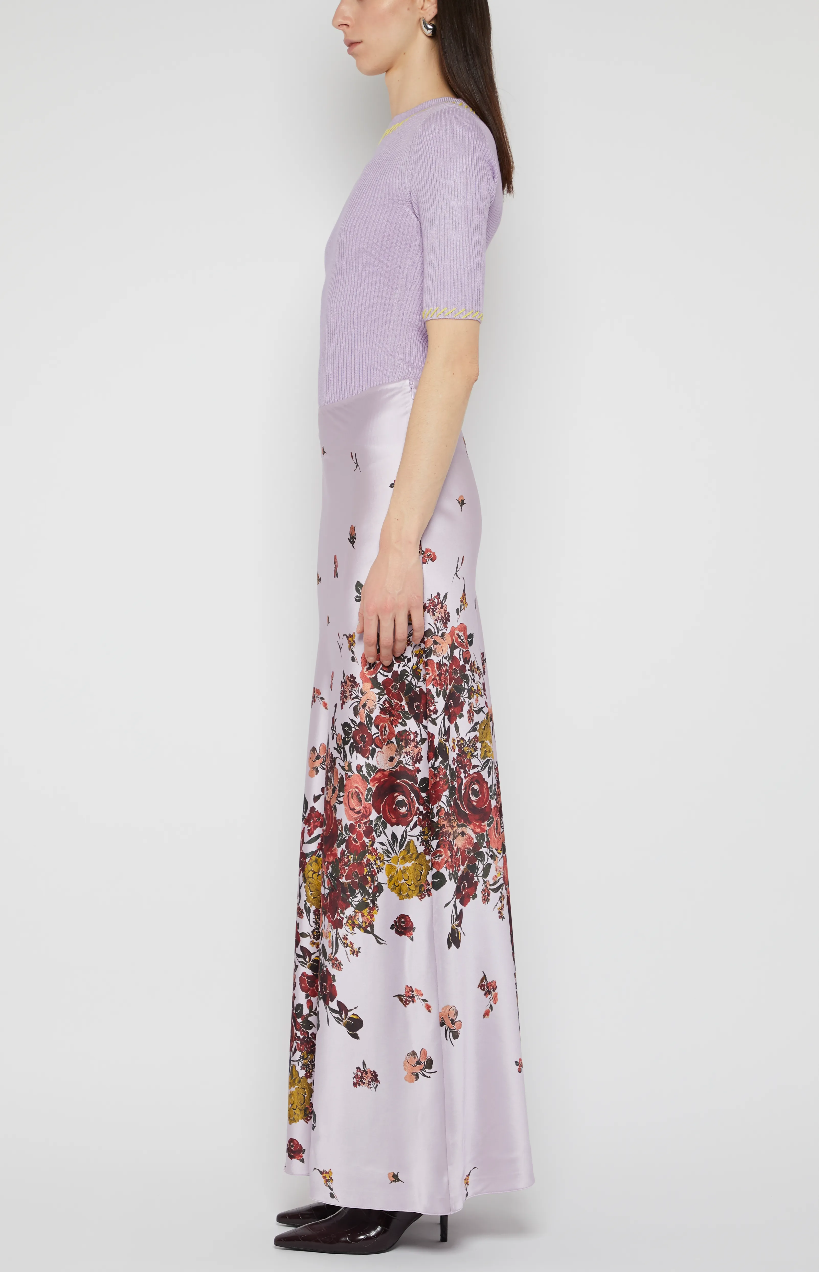 BIAS MAXI SLIM SKIRT 