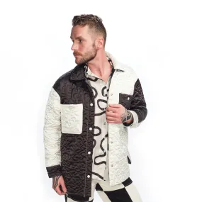 Billie Jacket Quilted - Black/Ivory