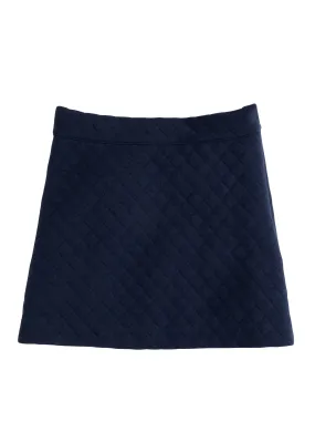 Bisby Quilted Mini Skirt Navy 5109