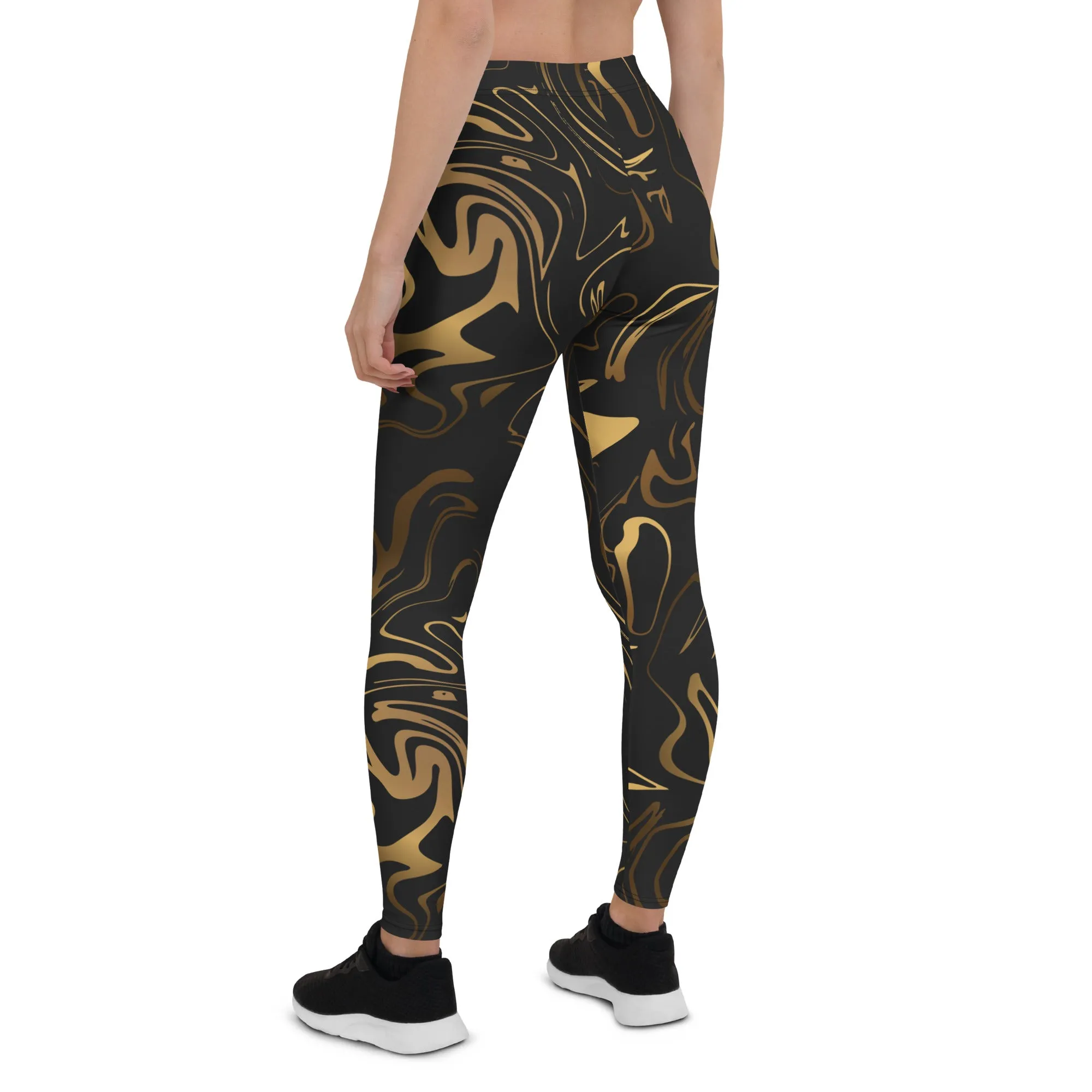 Black & Gold Leggings