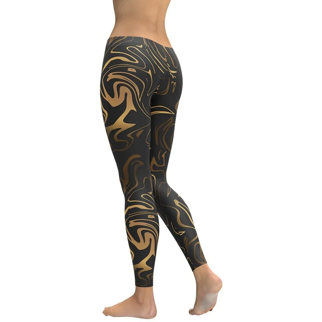 Black & Gold Leggings