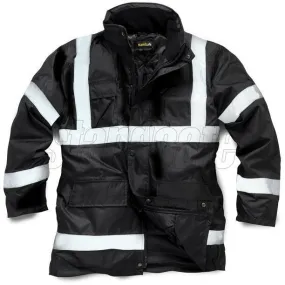 Black Parka Security Jacket EN343