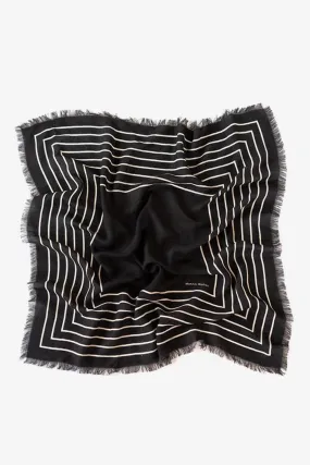 Black Wool Agnes Scarf