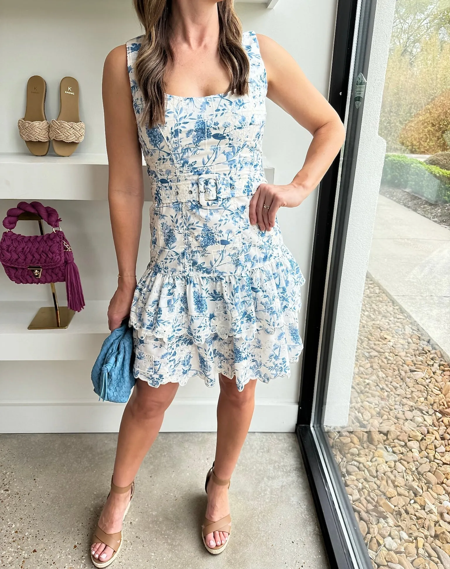 Blue Davina Mini Dress