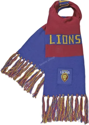 BRISBANE LIONS AFL BAR SCARF