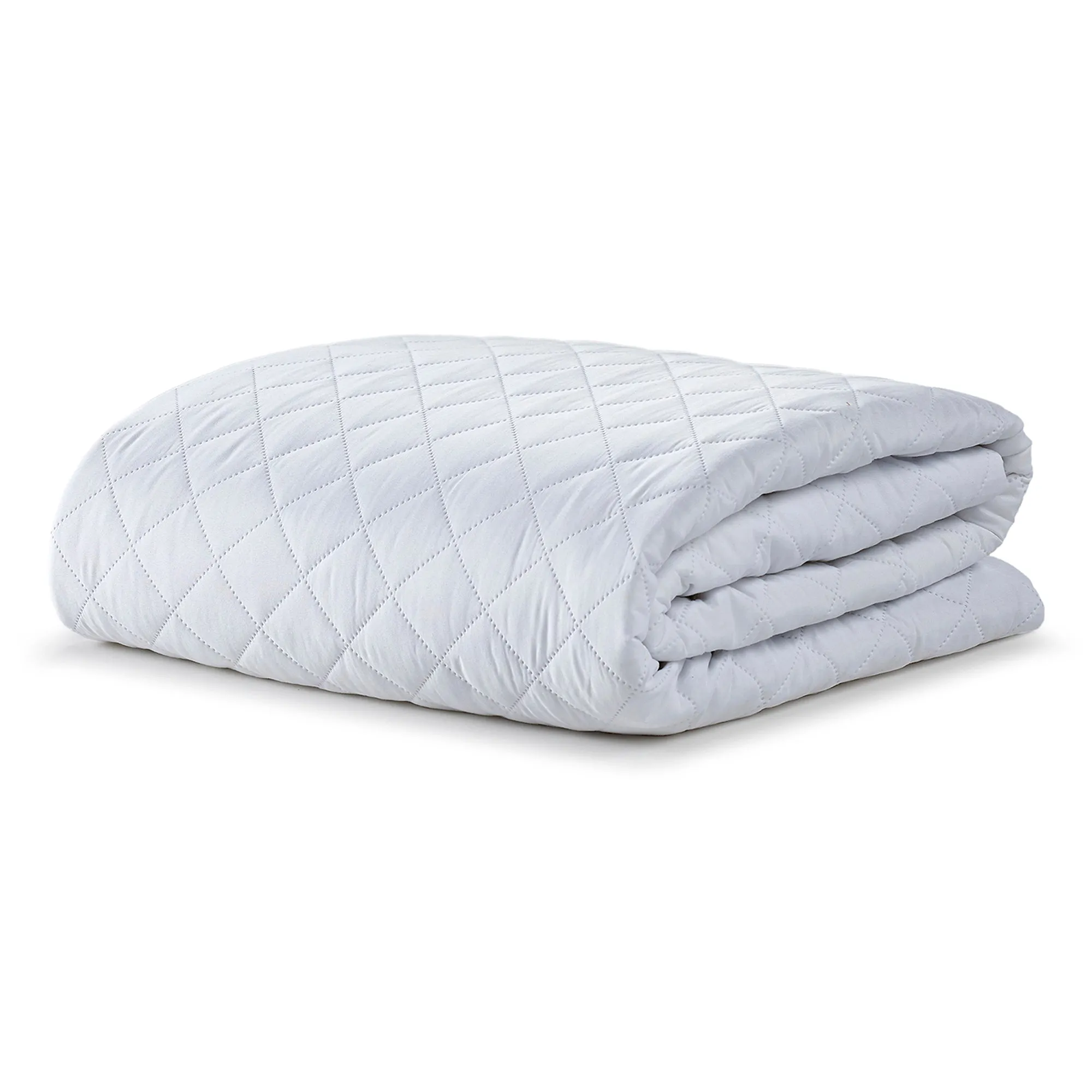 BTC Bed Bundle | Overstuffed Pillows, Quilted Mattress Protector and Down-Alt Comforter