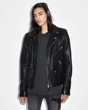 CAPITOL LEATHER JACKET BLACK