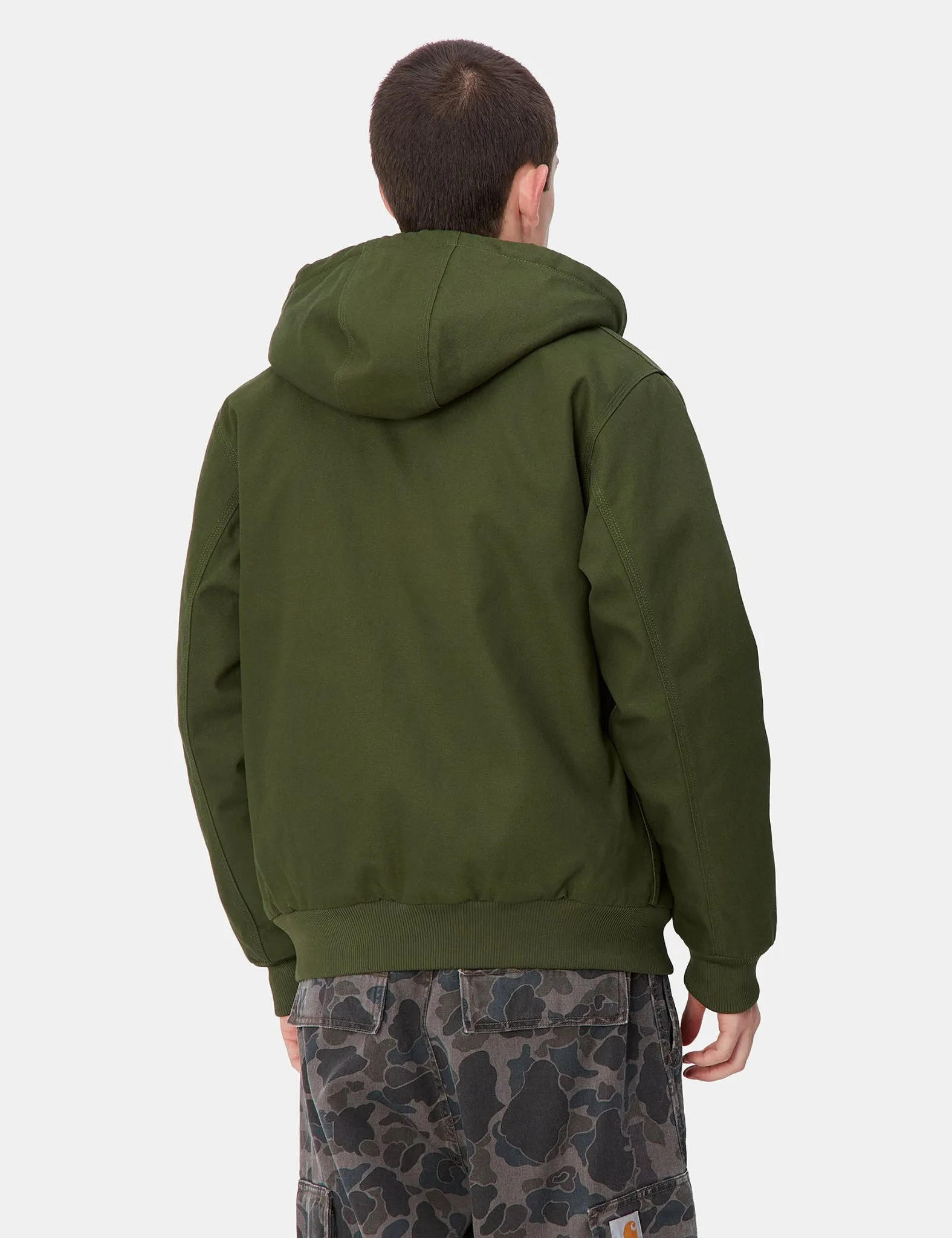 Carhartt WIP Active Jacket (Quilted Fleece Lined) - Tarragon Green