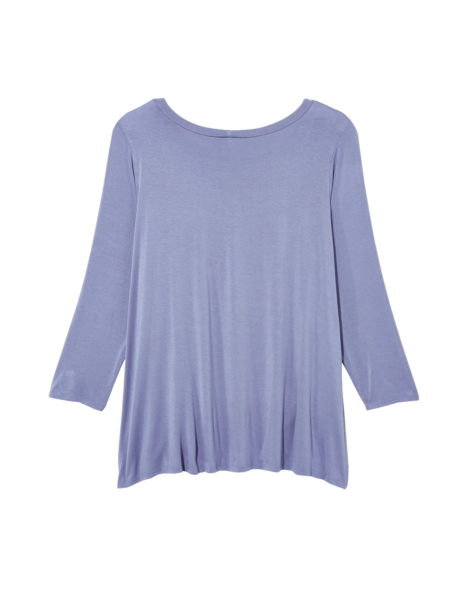 Cari Twist Detail Long Sleeve Tee | Azure Blue