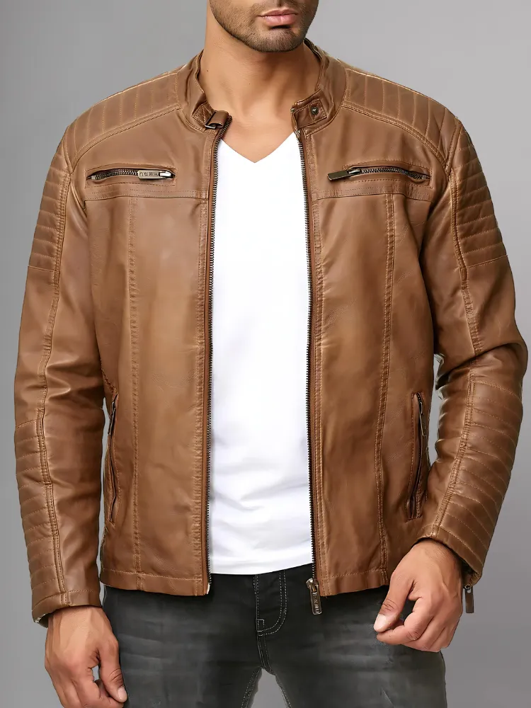 Cooper Biker Style Leather Jacket