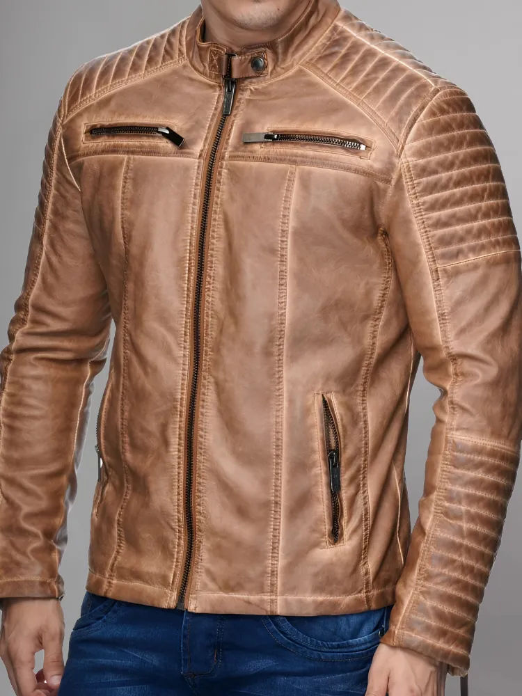 Cooper Biker Style Leather Jacket