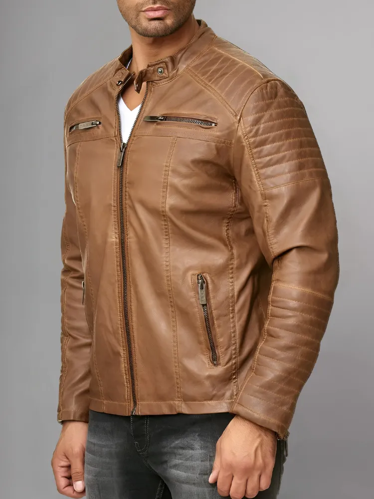 Cooper Biker Style Leather Jacket