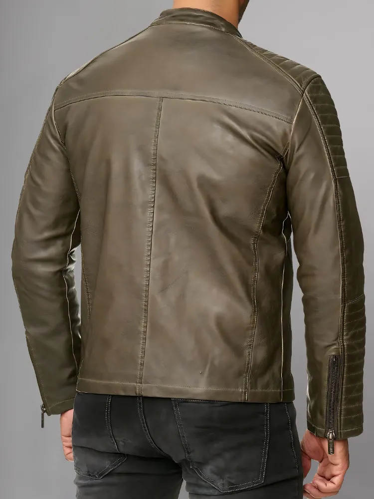 Cooper Biker Style Leather Jacket