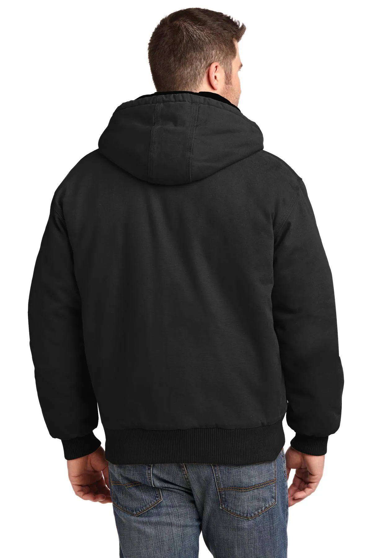 CornerStone® Washed Duck Cloth Insulated Hooded Work Jacket. CSJ41