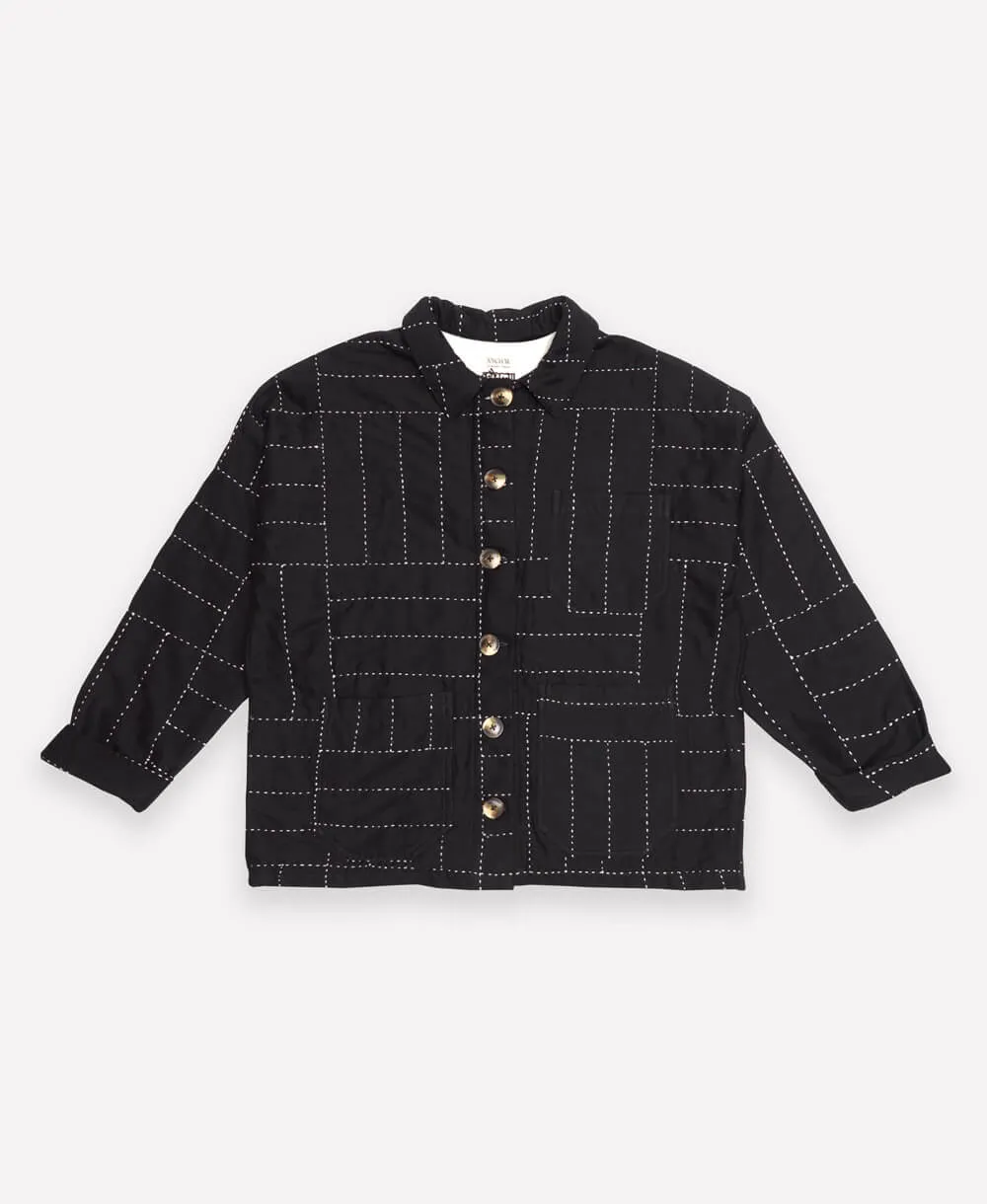 Crosshatch Quilted Chore Jacket