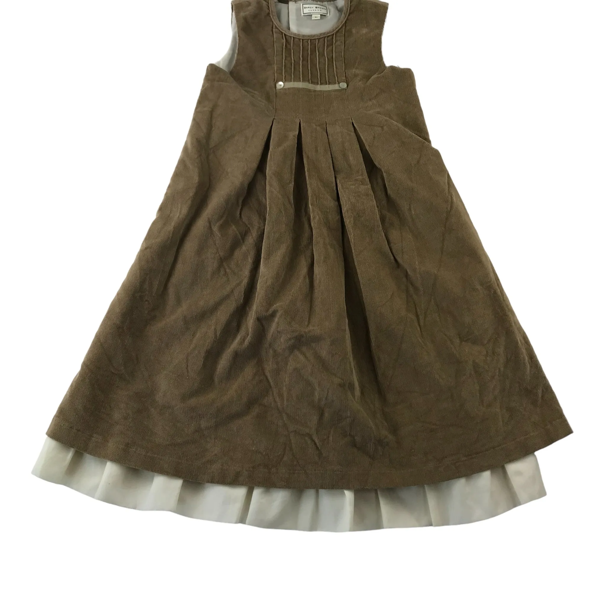 D'arcy Brown London dress 6 years brown corduroy A-line