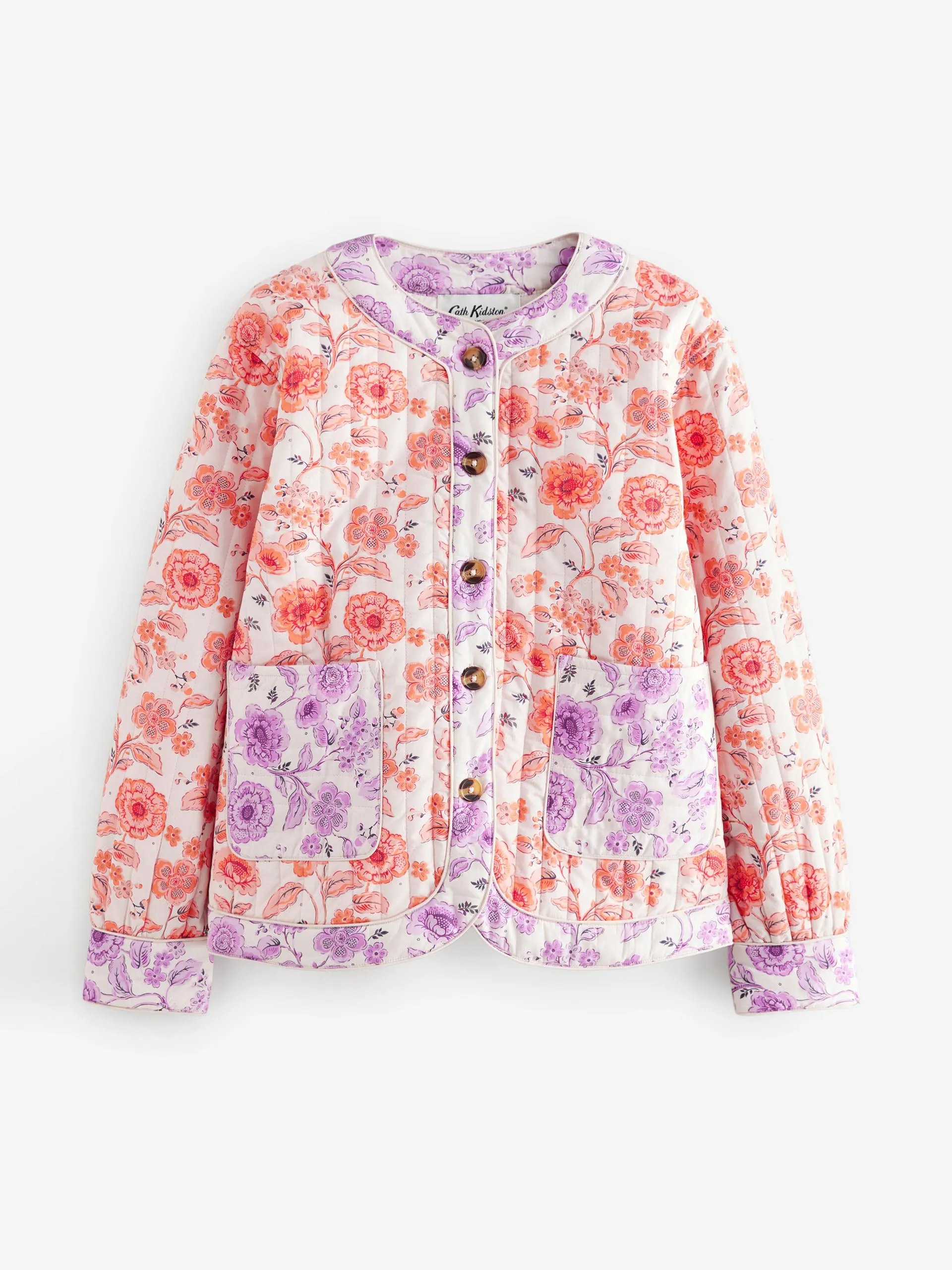 December Floral quilted jacket