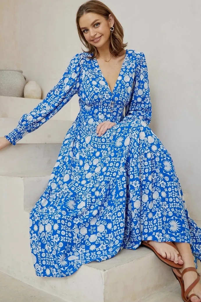 Delaware Maxi Dress - Blue