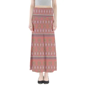 Elk Tooth Honor Orange Full Length Maxi Skirt