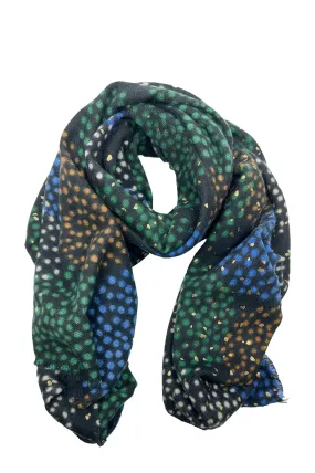 Elodie Spotted Scarf Multicolour with Gold