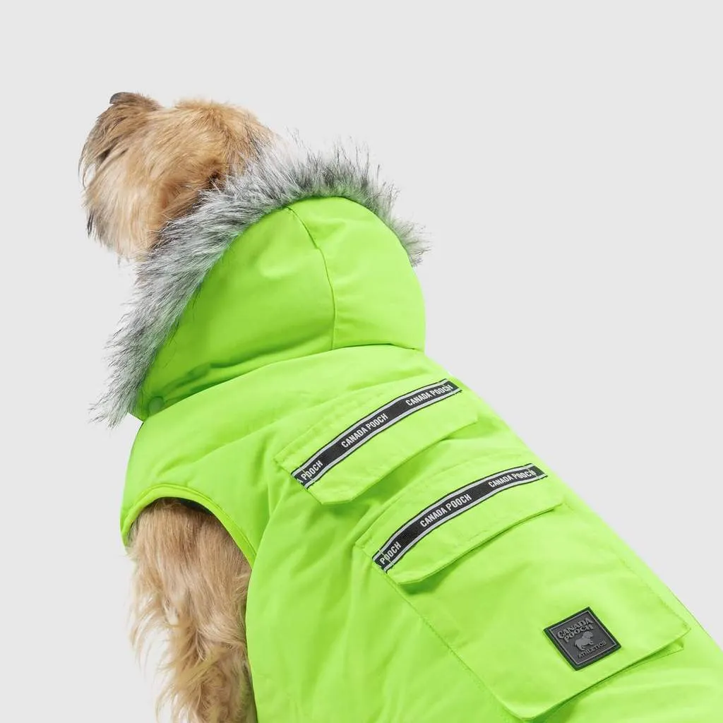 Everest Explorer Vest in Neon Green (FINAL SALE)