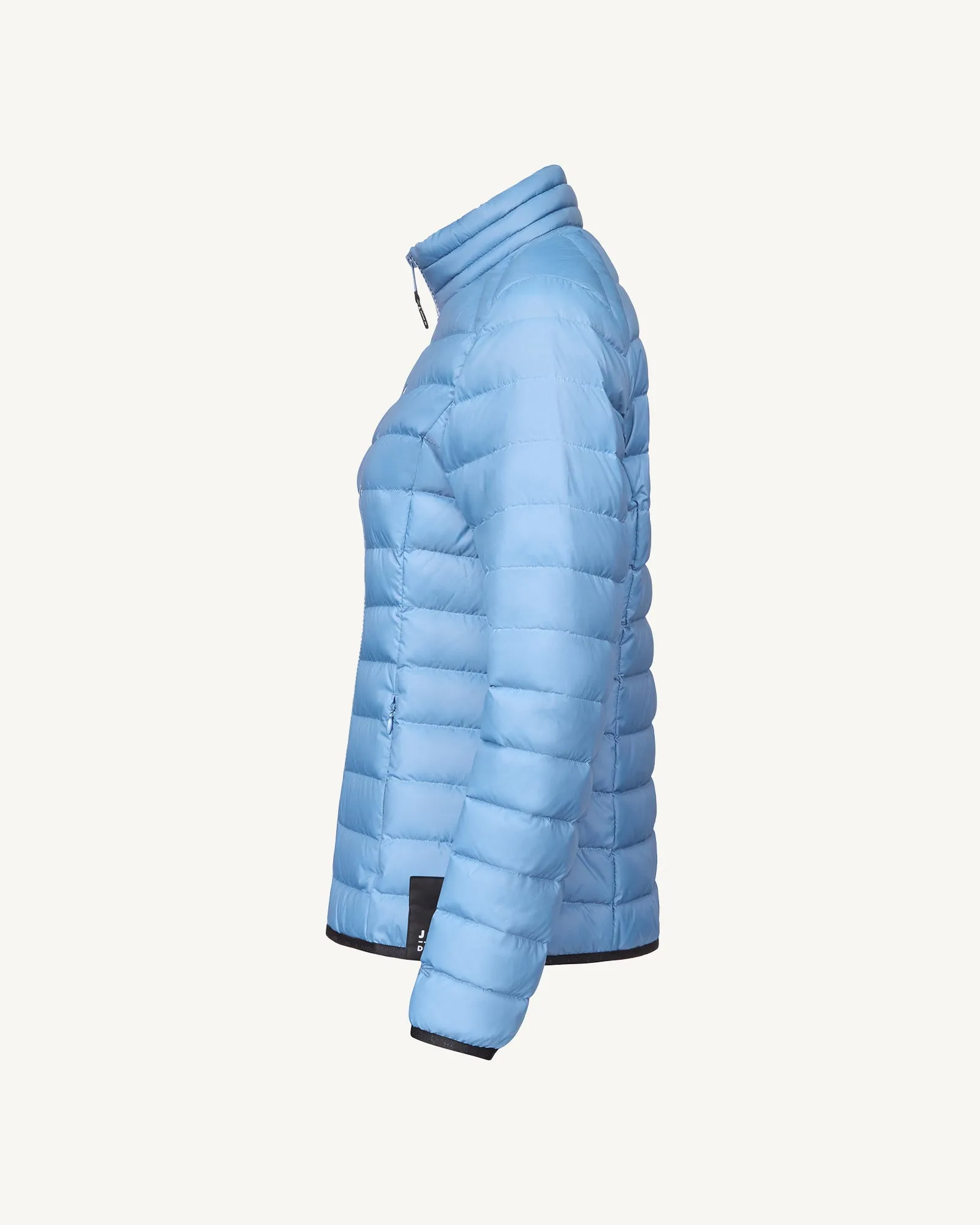 Flight WNW JOTT x DENHAM lightweight down jacket with denim details Washed blue