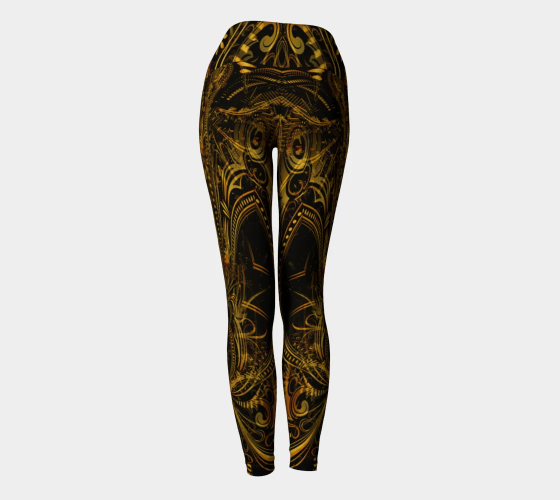 Golden Portal High Waist Leggings